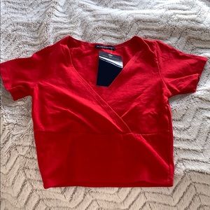 Brandy Melville Red Crop Top